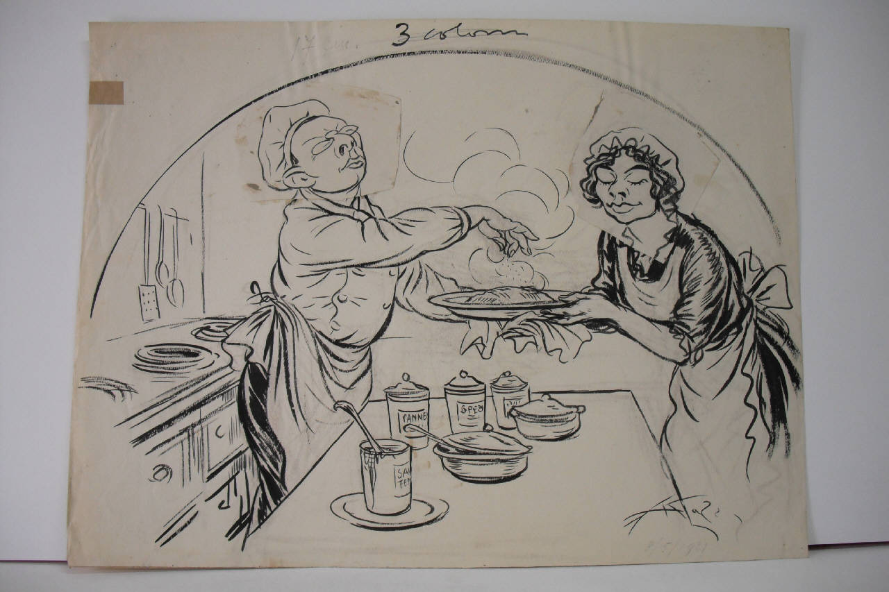 "PARIGI" ALL'OLIMPIA. (disegno) di Mazza, Aldo (1921/05/08 - )