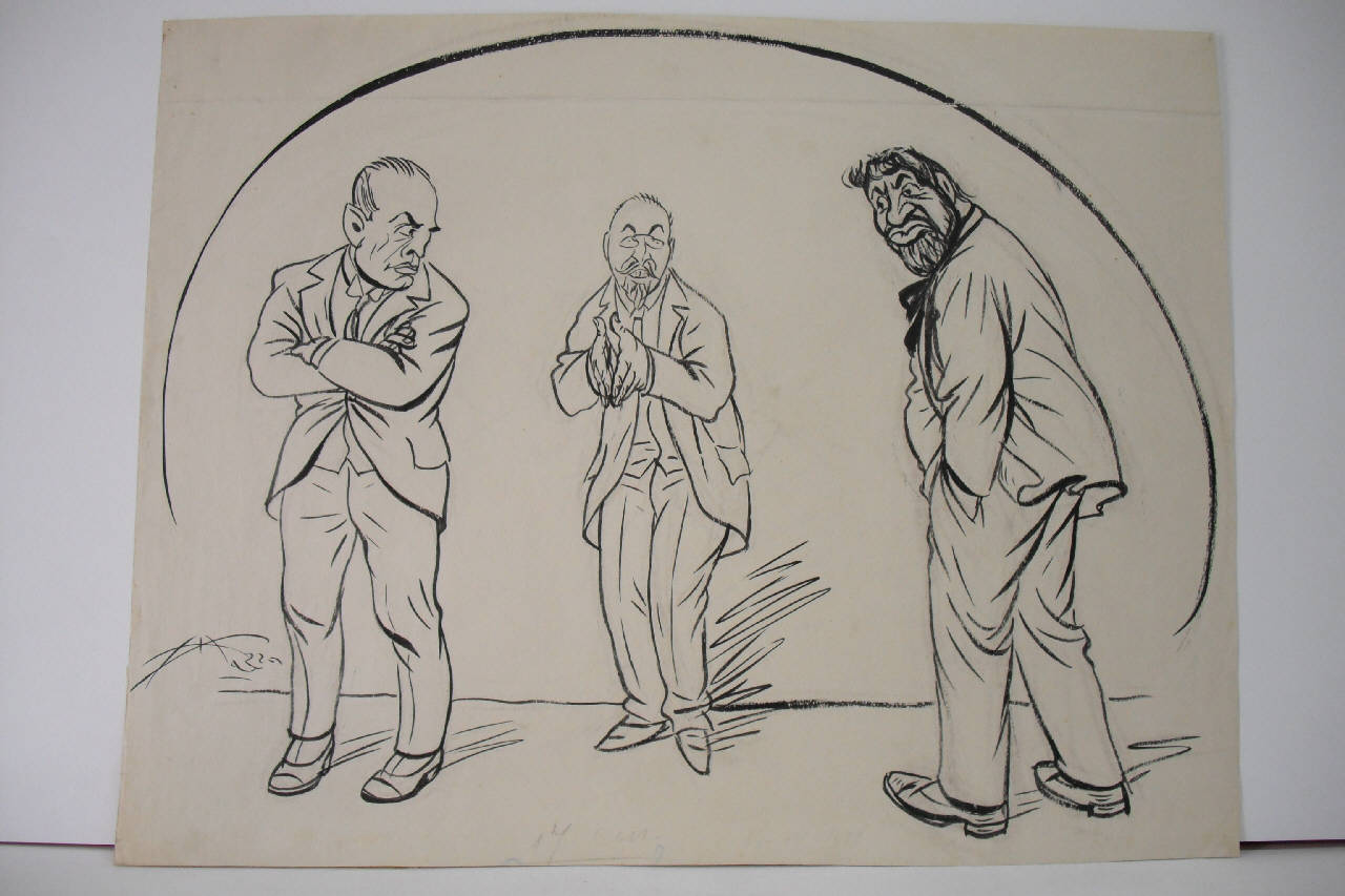 BONOMI IL PACIFICATORE. (disegno) di Mazza, Aldo (1921/07/24 - )