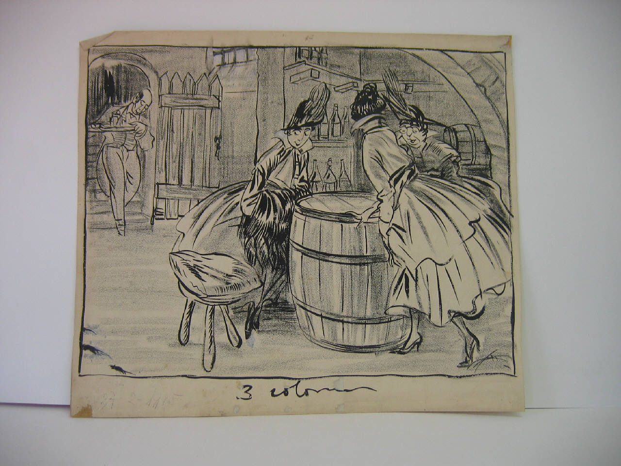 I LUNEDì DELLA CONTESSA. (disegno) di Mazza, Aldo (1916/02/27 - )