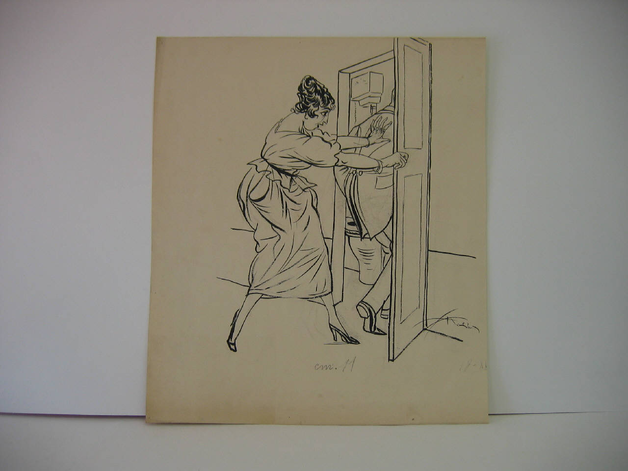 IL DOVERE DELLA DONNA. (disegno) di Mazza, Aldo (1917/11/18 - )