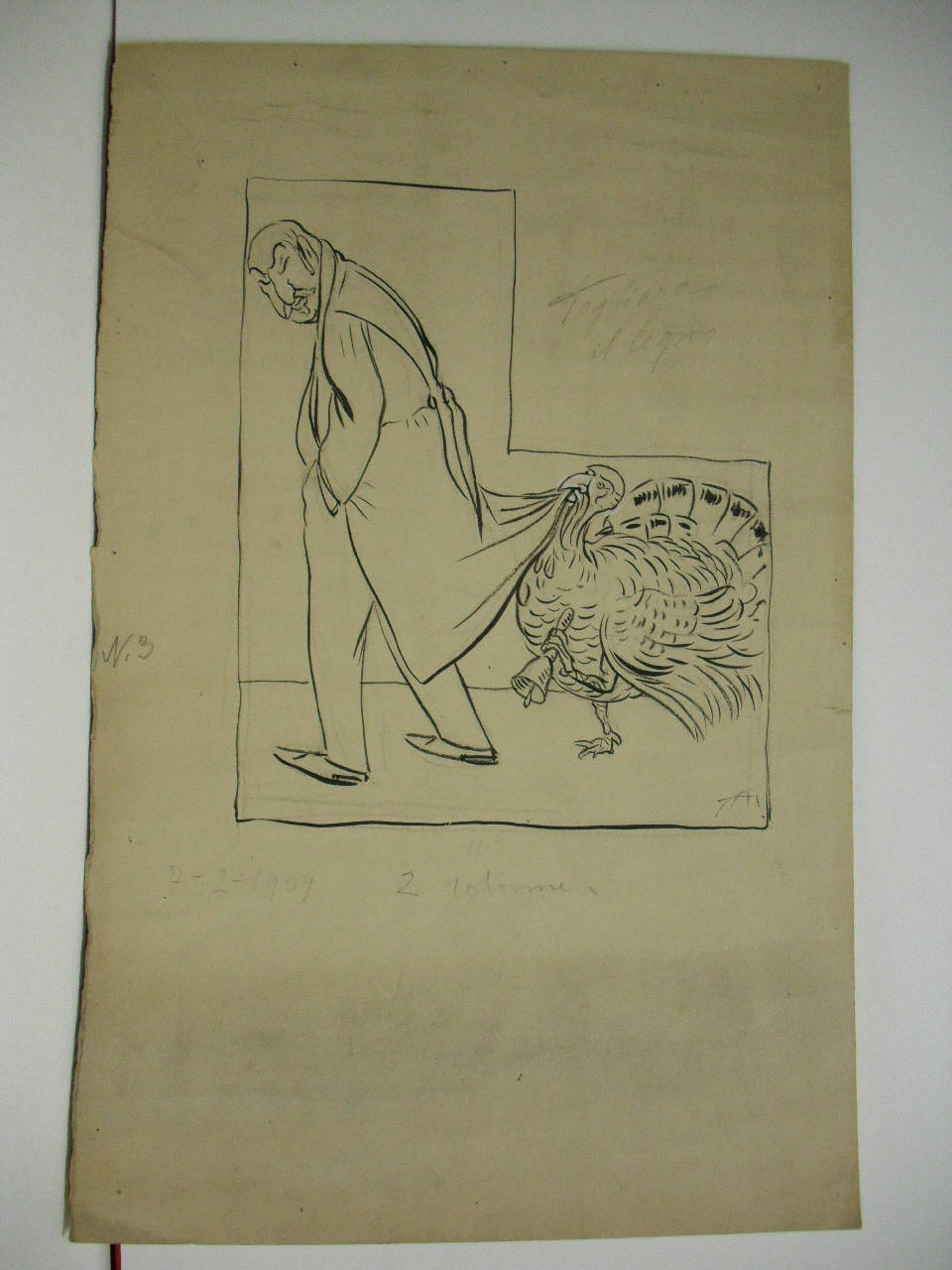 PENSIERI DELL'ON. MARCORA. (disegno) di Mazza, Aldo (1909/02/07 - )