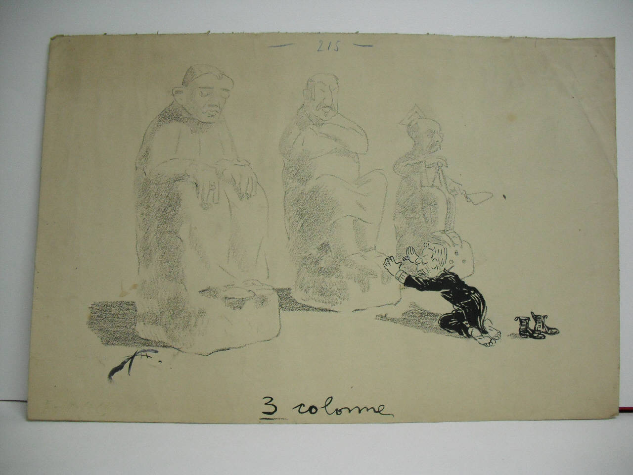 NEL COLLEGIO DI CATELONA - la giaculatoria dell'on. Romussi. (disegno) di Mazza, Aldo (1909/03/07 - )