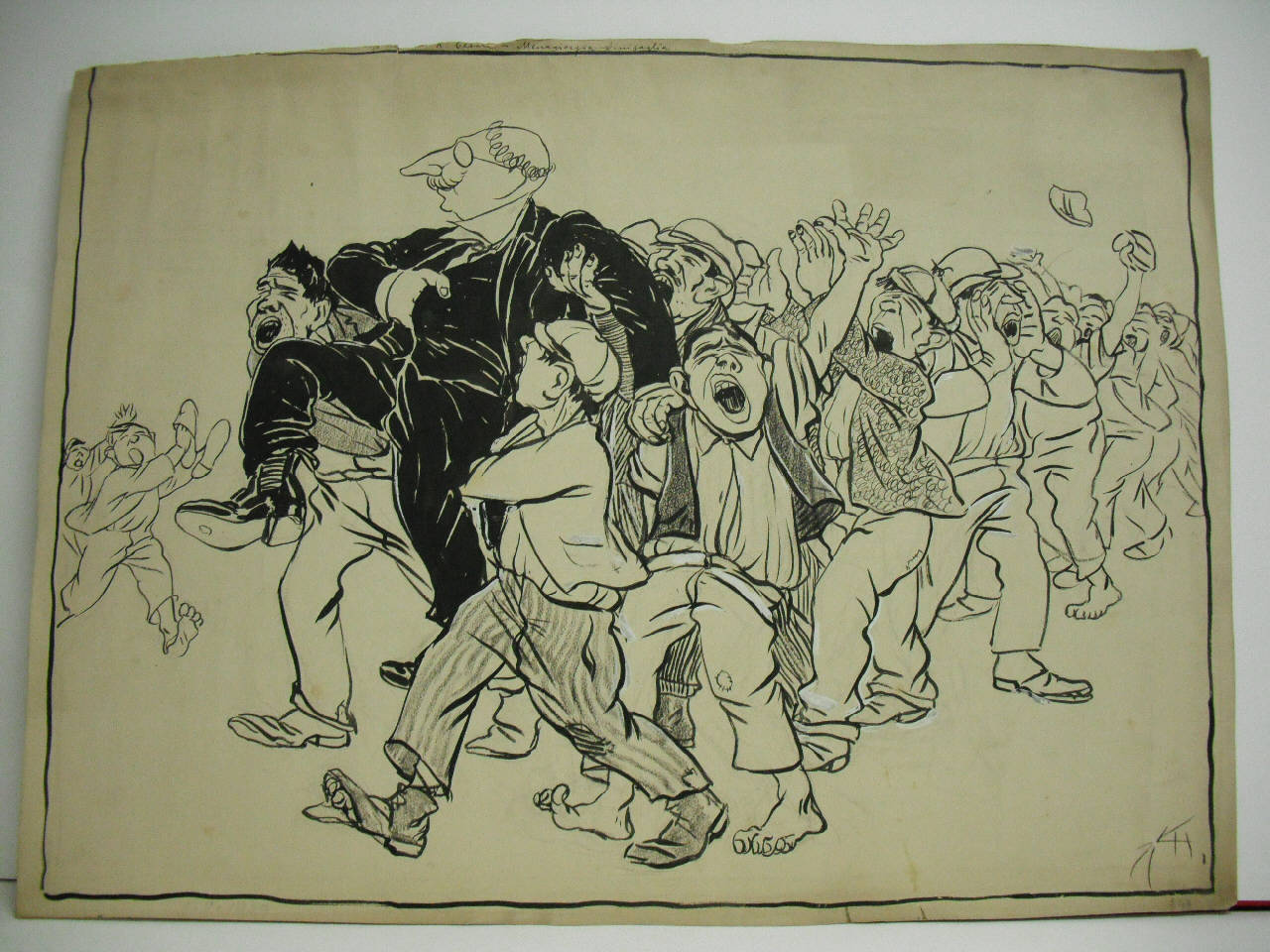 IL TRIONFO DI CESARE… MENAGIORGIA. (disegno) di Mazza, Aldo (1909/05/09 - )