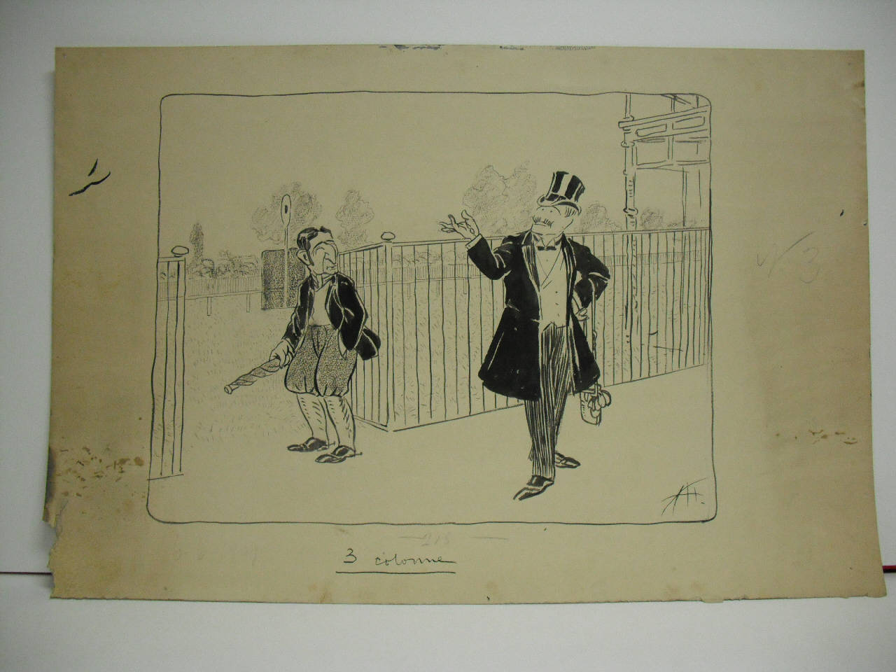 S. SIRO - IL VECCHIO STARTER AL NUOVO. (disegno) di Mazza, Aldo (1909/06/06 - )