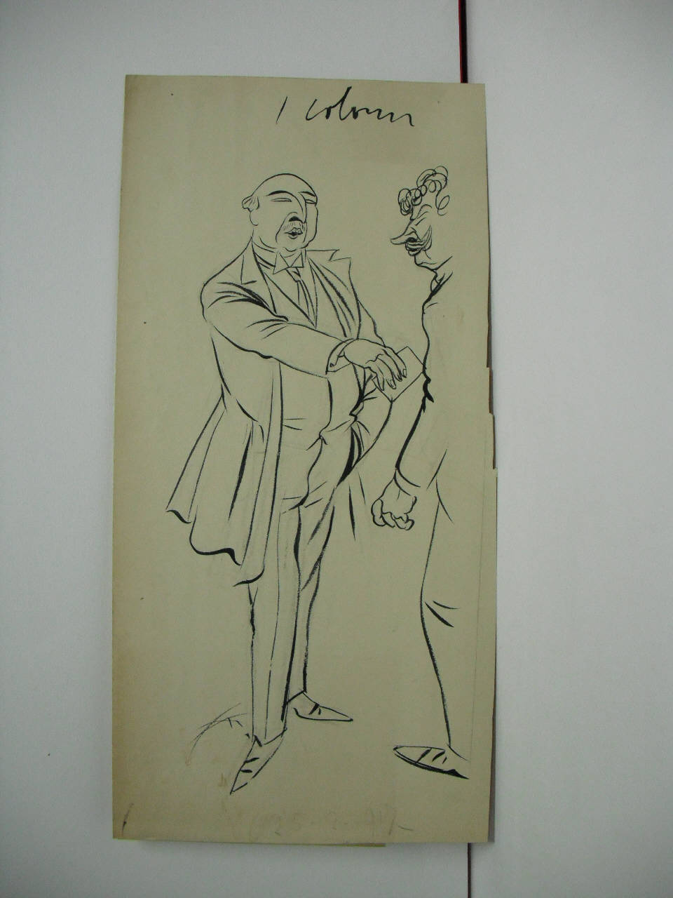 LA DISTRIBUZIONE DELLE TESSERE DEL PANE. (disegno) di Mazza, Aldo (1917/02/24 - )