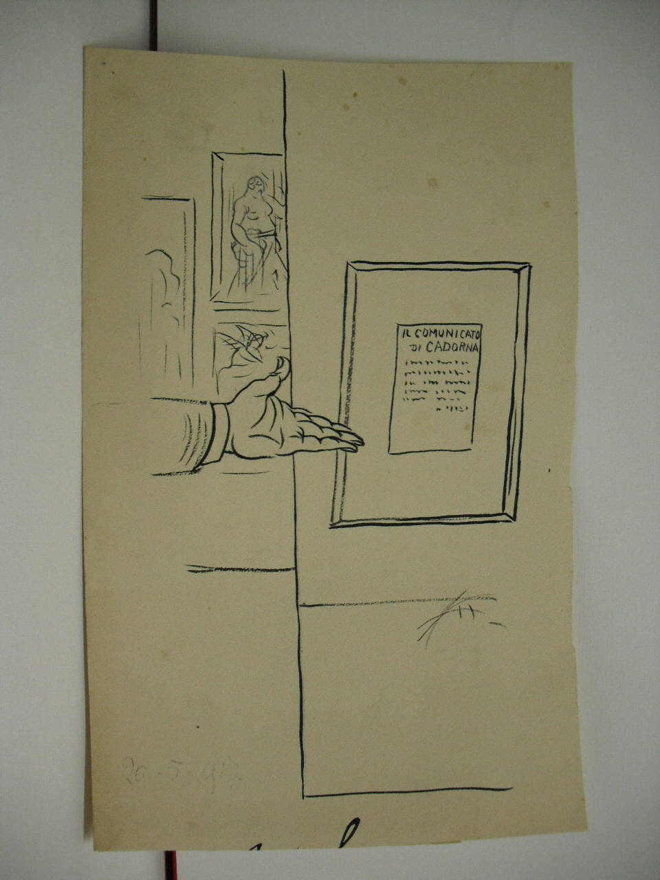 L'ESPOSIZIONE DEL COMITATO DI MOBILITAZIONE INDUSTRIALE. (disegno) di Mazza, Aldo (1917/05/20 - )