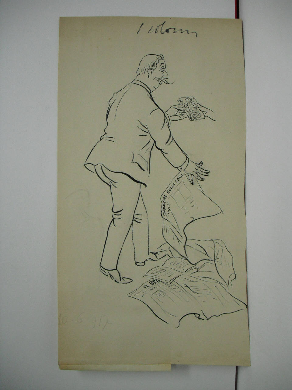 AL NOSTRO LETTORE che protesta per l'improvvida misura che ha sospeso per un numero il "Guerino". (disegno) di Mazza, Aldo (1917/06/10 - )