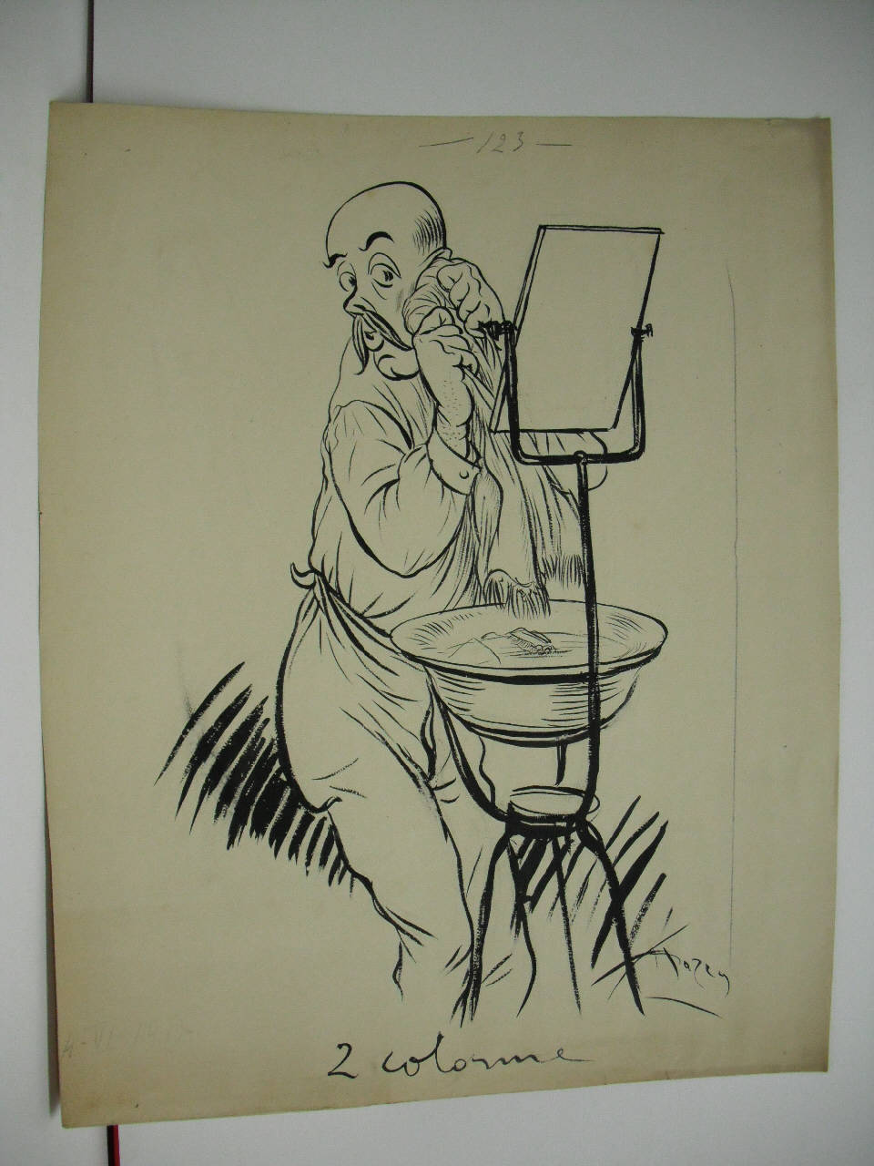 LA TRAGEDIA DI LUGANO. (disegno) di Mazza, Aldo (1917/06/24 - )