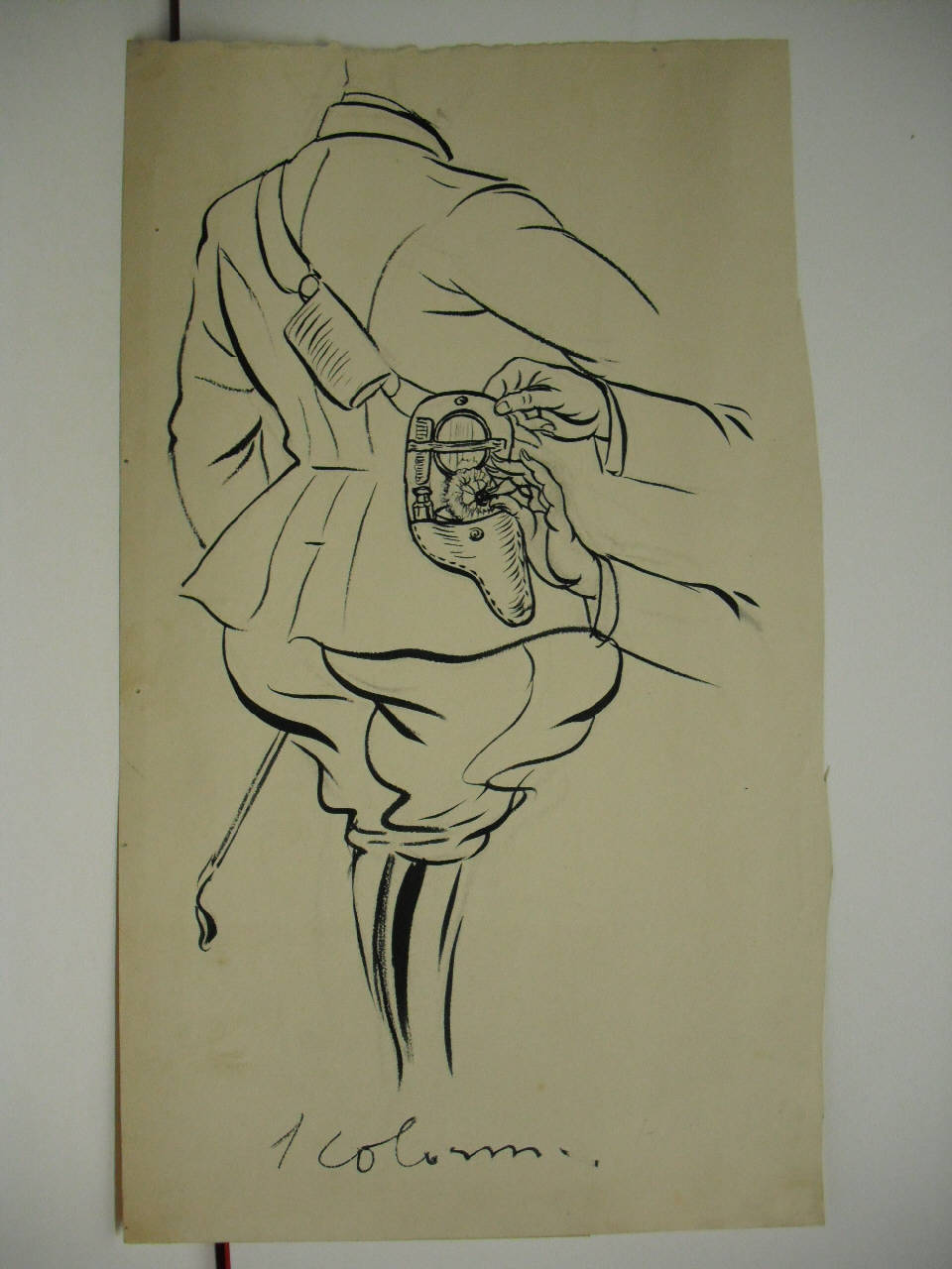 UN REGALO IMMINENTE. (disegno) di Mazza, Aldo (1917/07/01 - )