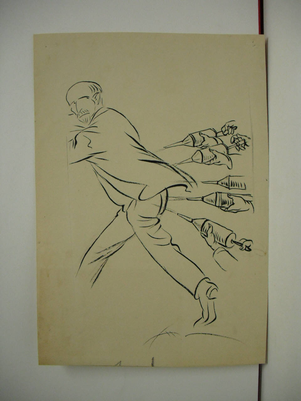 NELL'ORDINE DEI MEDICI. (disegno) di Mazza, Aldo (1917/07/08 - )