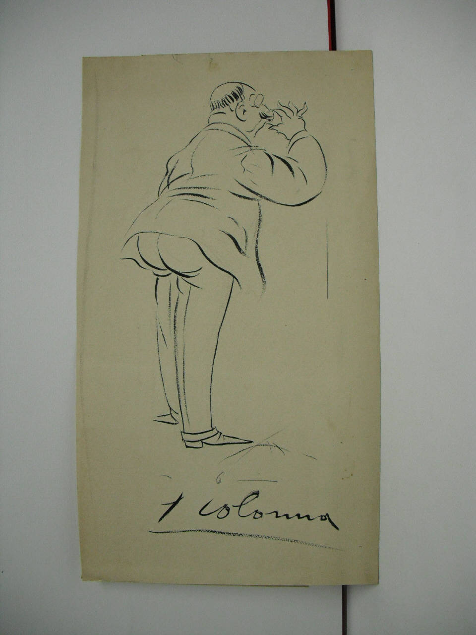 L'ONOREVOLE ALLE ACQUE. (disegno) di Mazza, Aldo (1917/08/05 - )