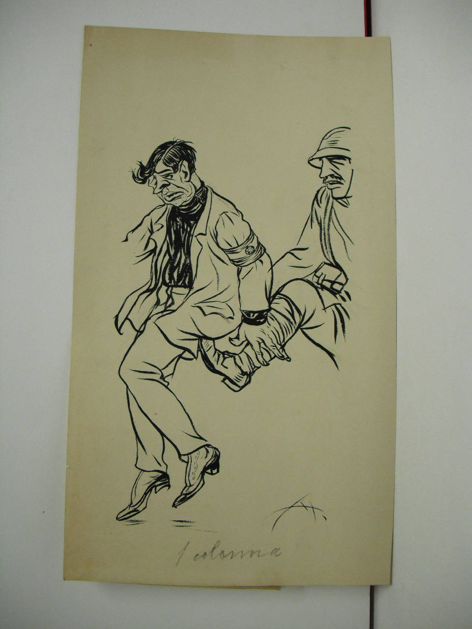 GLI ESONERATI SABOTATORI. (disegno) di Mazza, Aldo (1917/10/28 - )