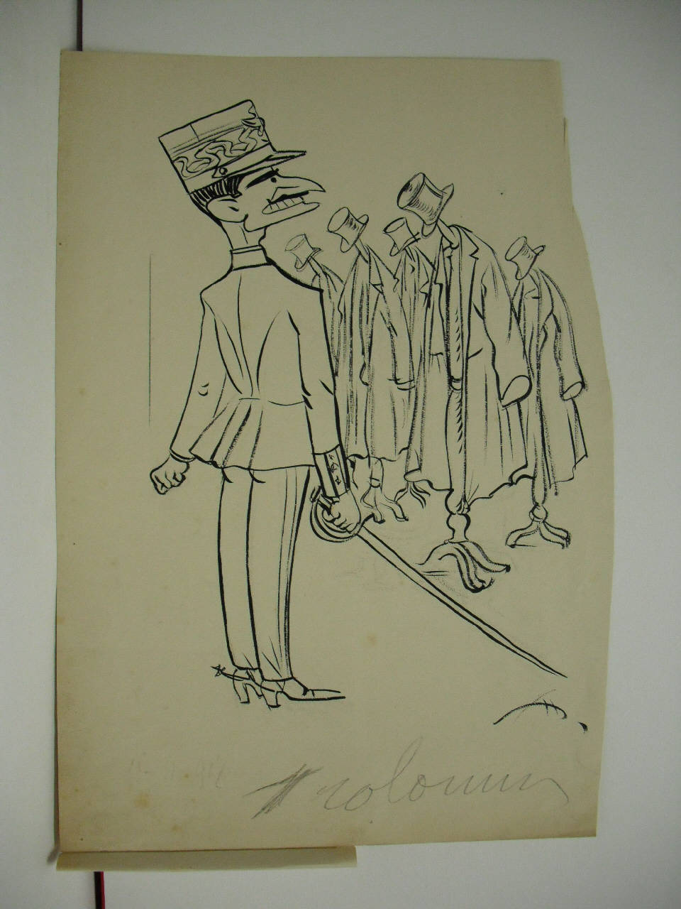 IL NUOVO COMMISSARIO DEI CONSUMI. (disegno) di Mazza, Aldo (1917/11/11 - )