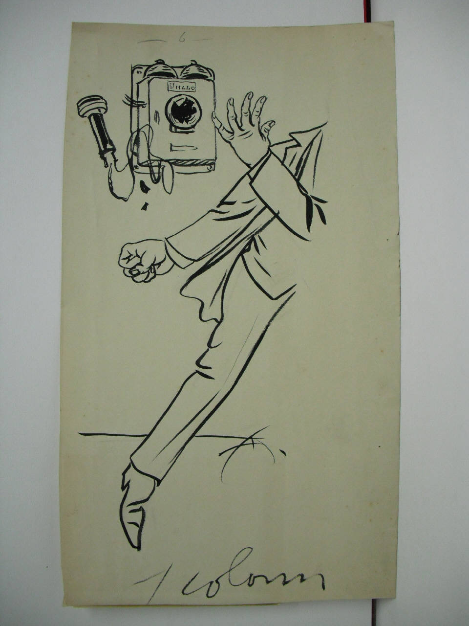 LE GIOIE DELL'UTENTE TELEFONICO. (disegno) di Mazza, Aldo (1917/11/25 - )