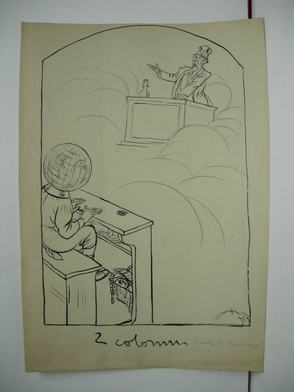 UN'ORA DI CATECHISMO. (disegno) di Mazza, Aldo (1918/01/12 - )