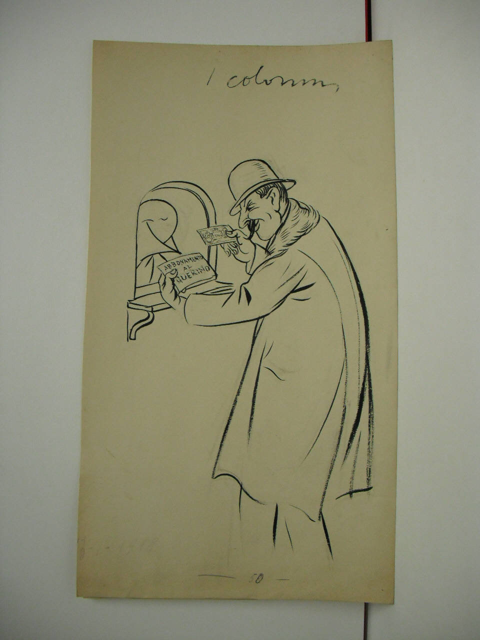 IL "GUERINO" NON AUMENTA I PREZZI ovvero sorprese dell'abbonato. (disegno) di Mazza, Aldo (1918/12/13 - )