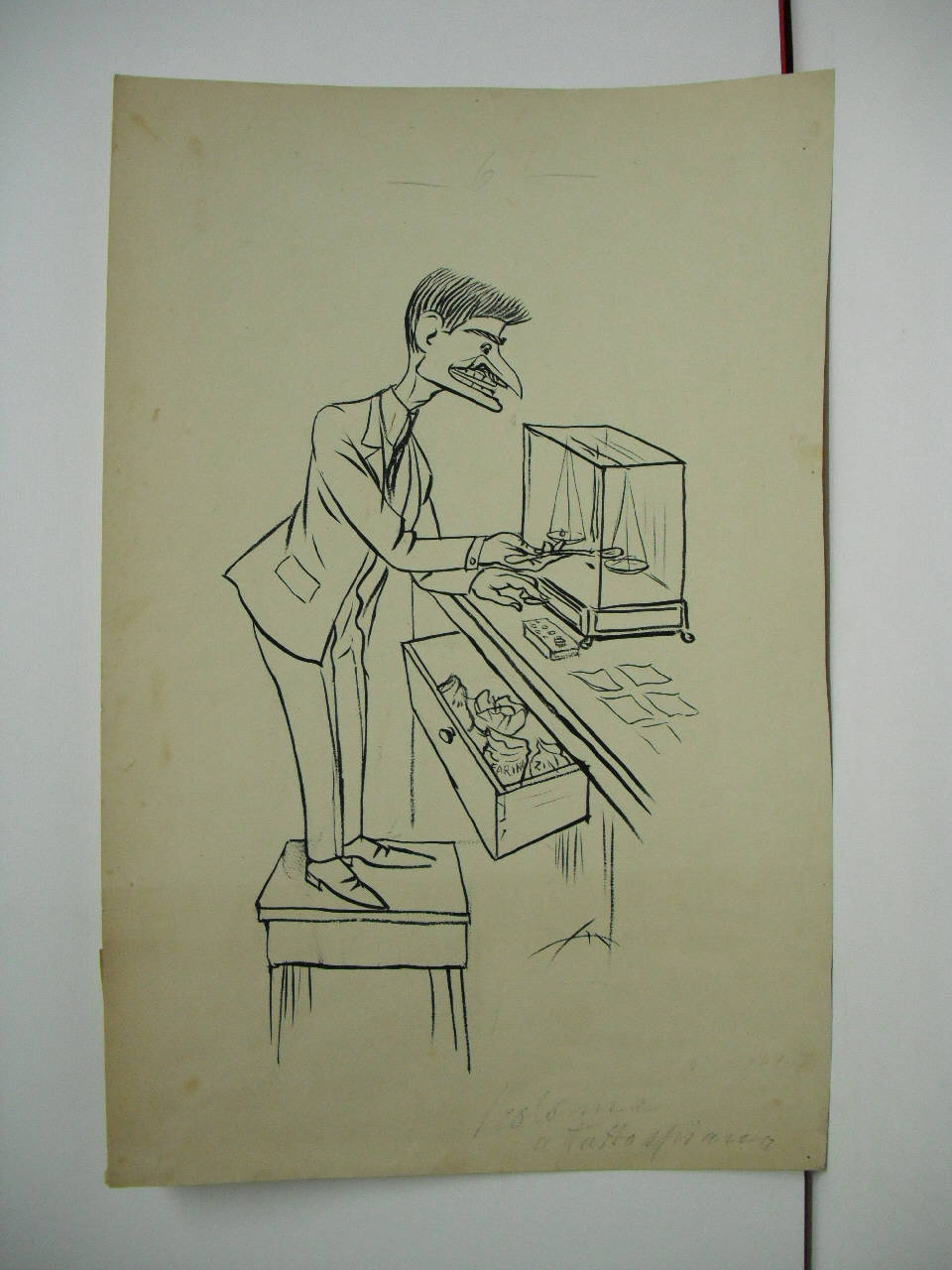 AL COMMISSARIO DEI CONSUMI. (disegno) di Mazza, Aldo (1918/01/27 - )