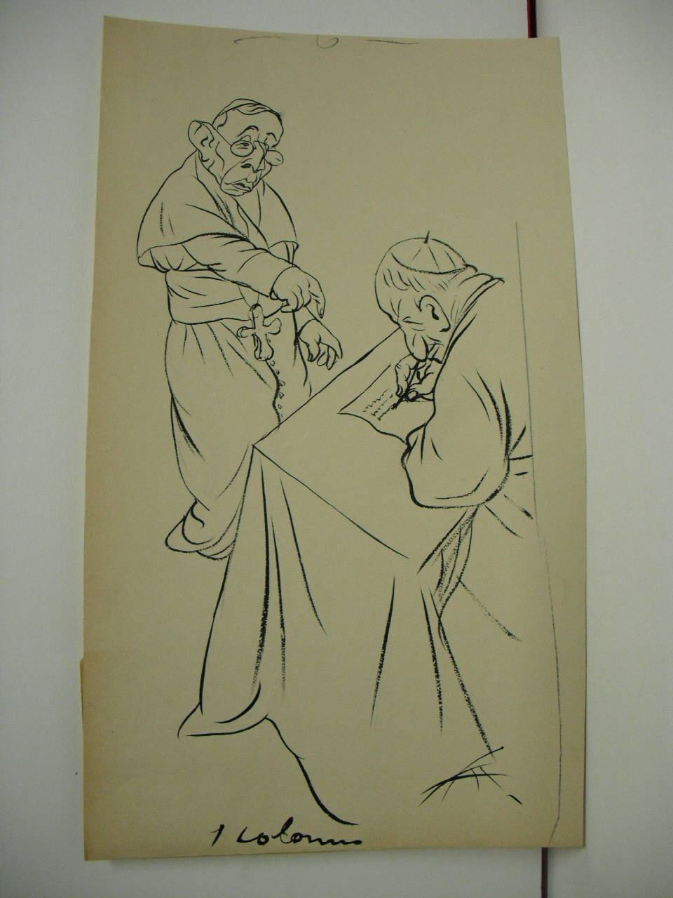 LA PROTESTA DI S.S. AL KAISER. (disegno) di Mazza, Aldo (1918/04/07 - )