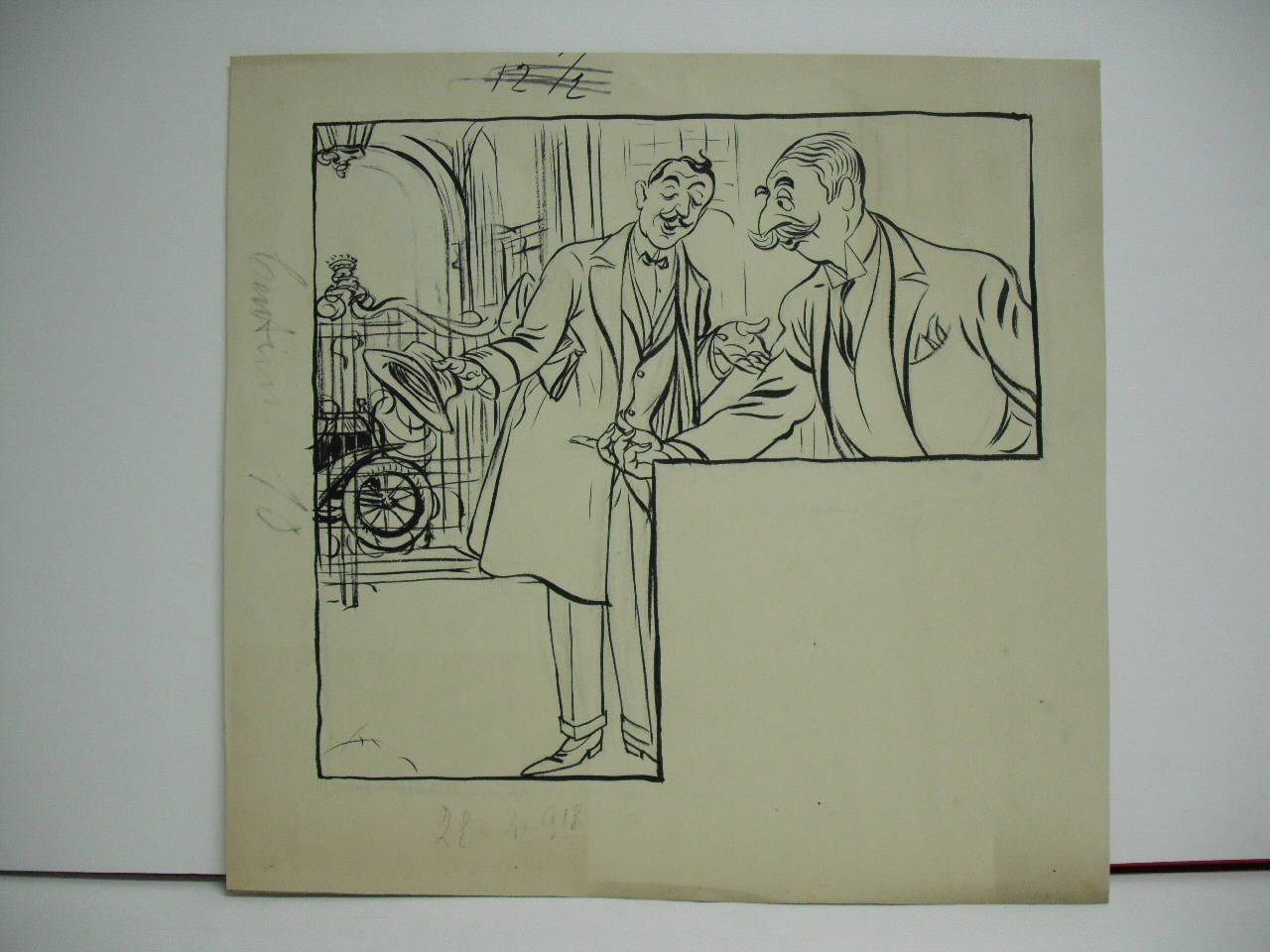 IL FRUTTO DI UNA LUNGA ESPERIENZA (Reclame). (disegno) di Mazza, Aldo (1918/04/28 - )