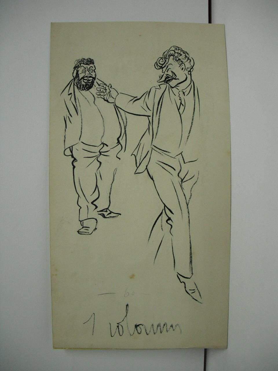 LA "COMMISSIONISSIMA" Turati resta, Caldara se ne va. (disegno) di Mazza, Aldo (1918/10/18 - )