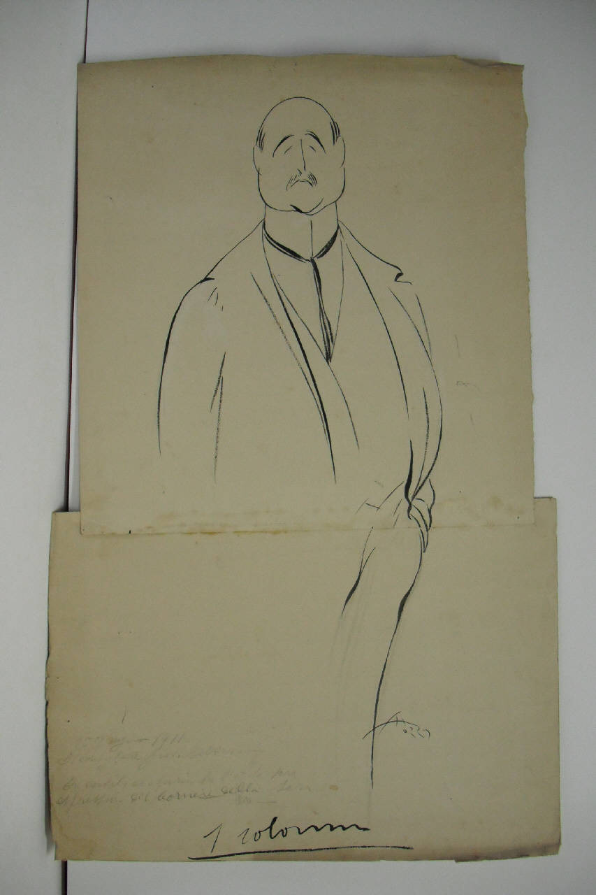 IL CONSIGLIERE GIOVANNI BELTRAMI. (disegno) di Mazza, Aldo (1911/05/25 - )