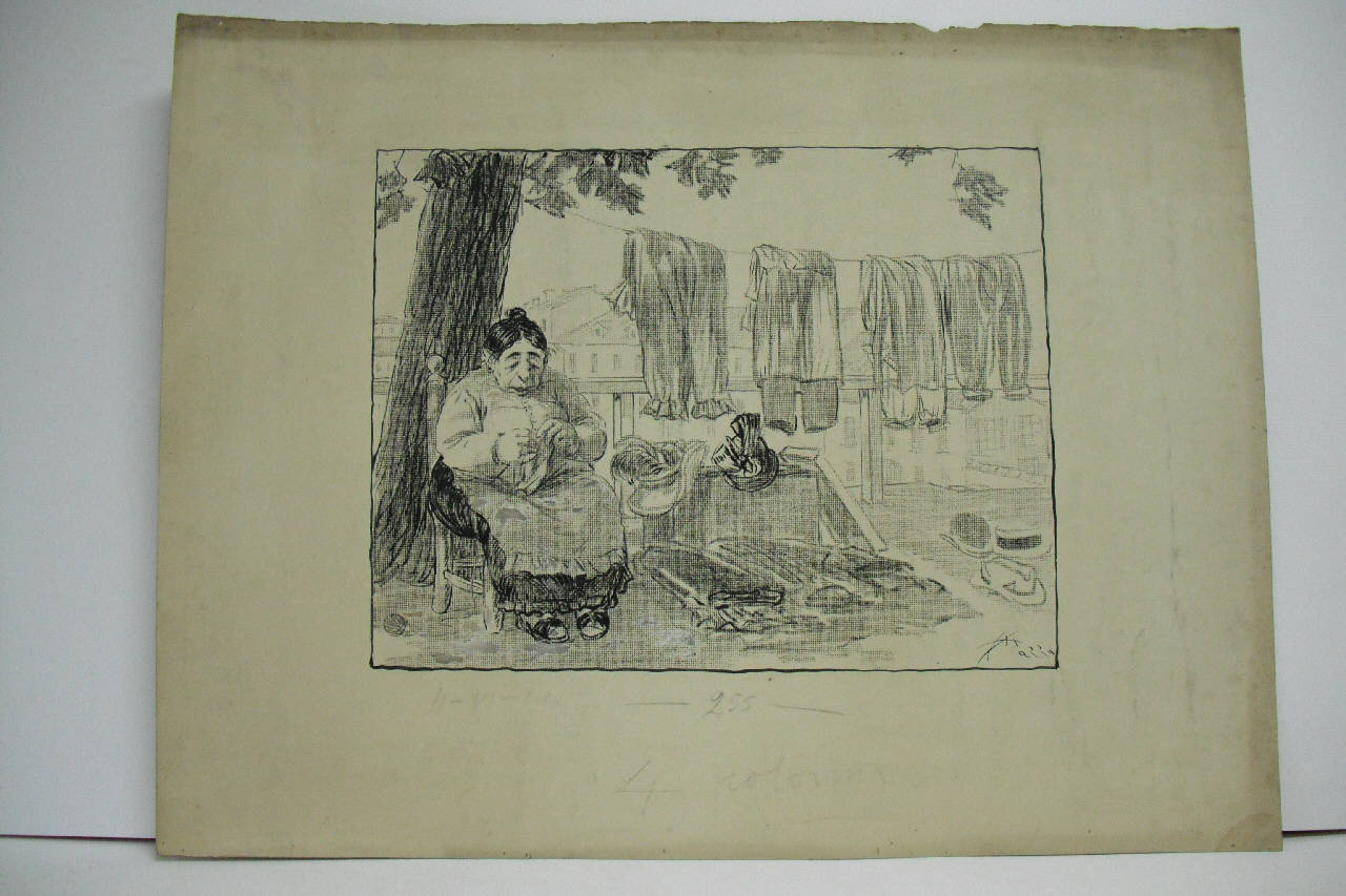 LA FINE INONORATA DI UNA MODA. (disegno) di Mazza, Aldo (1911/06/11 - )