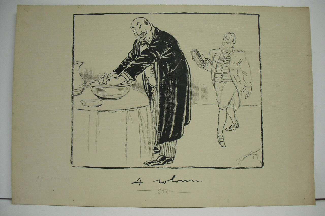 DOPO L'ABBRACCIO. (disegno) di Mazza, Aldo (1911/12/25 - )