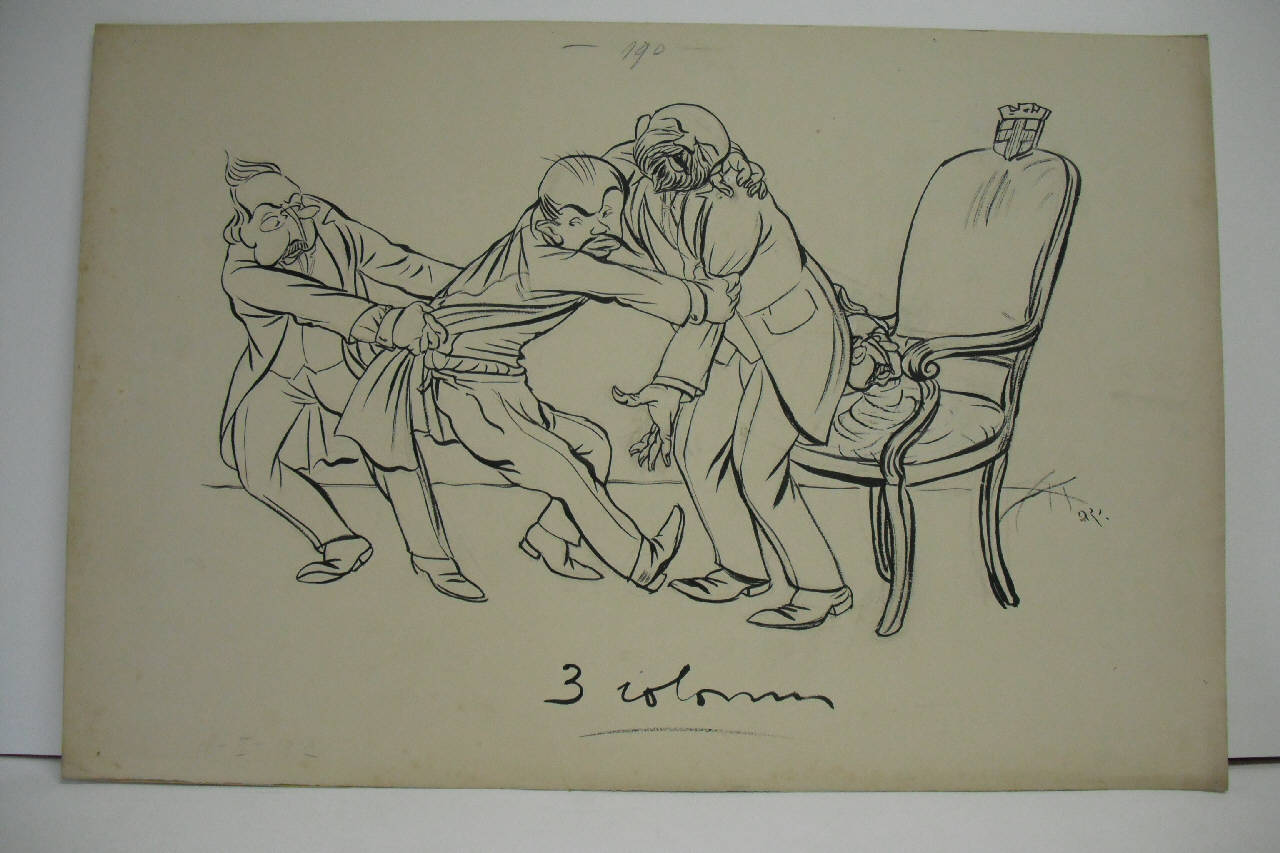 IL SOGNO DI BASSANO GABBA. (disegno) di Mazza, Aldo (1912/02/18 - )