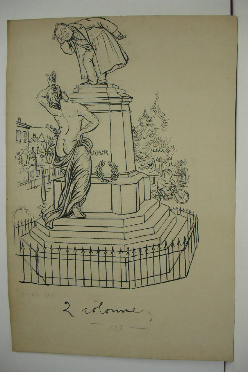 L'ITALIA A CAVOUR: (disegno) di Mazza, Aldo (1912/05/03 - )