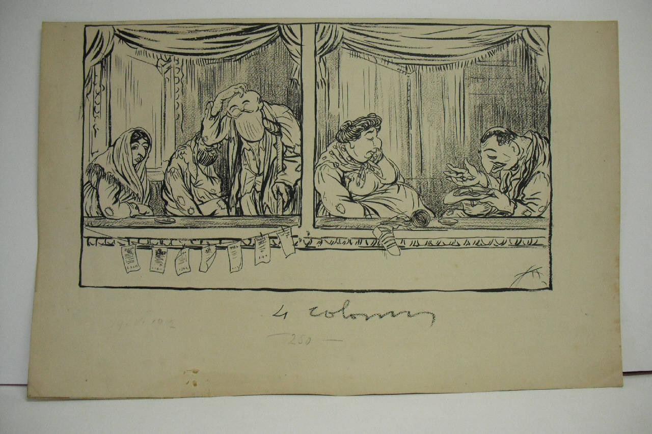 PER LA SOLUZIONE DEL PROBLEMA DELLA SCALA. (disegno) di Mazza, Aldo (1912/05/19 - )