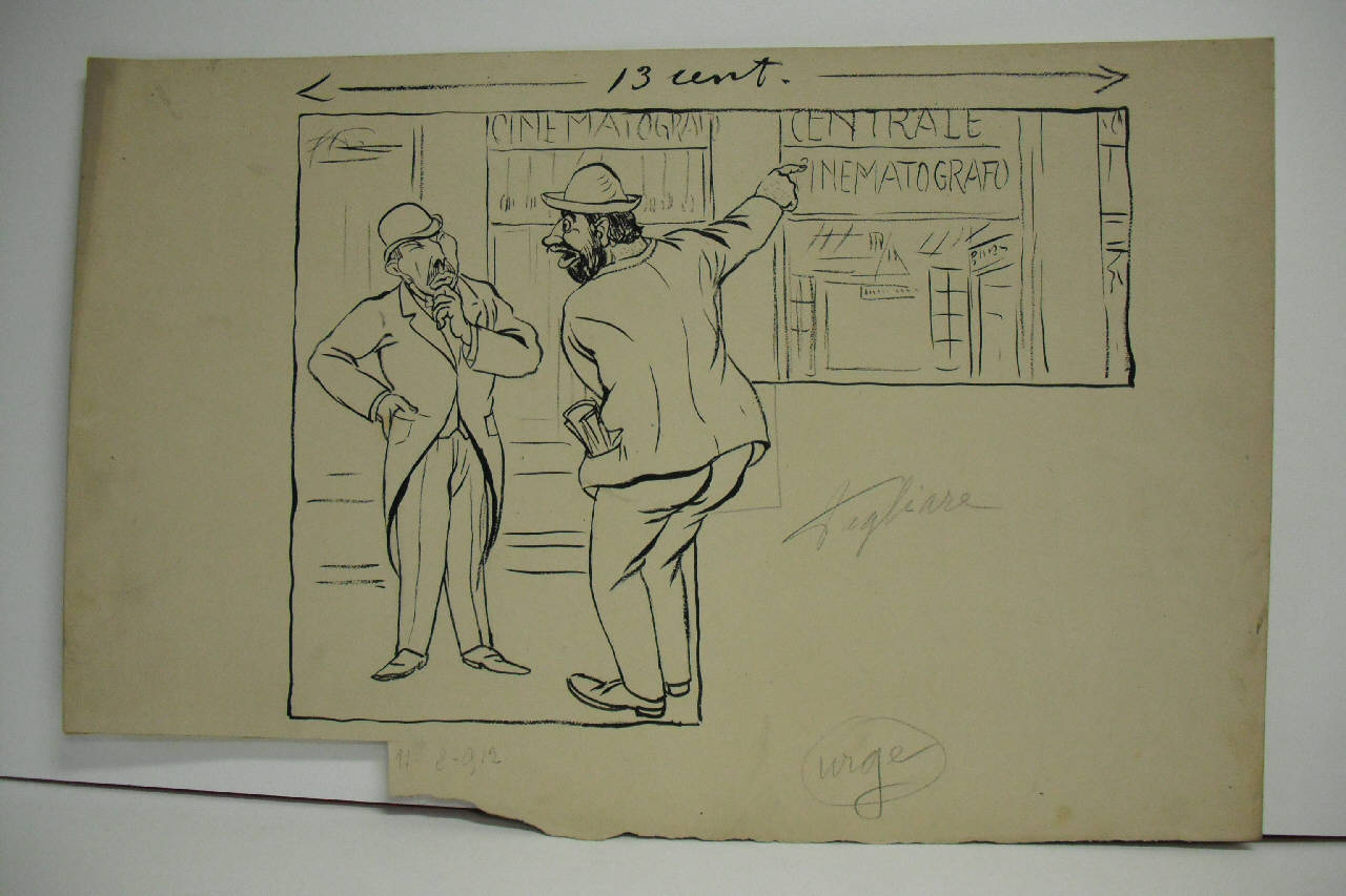 IL VERO NEMICO DELL'ON TREVES (Reclame) (disegno) di Mazza, Aldo (1912/08/11 - )