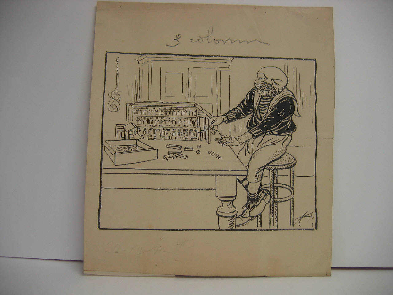 LE ULTIME RISERVE DELLA TURCHIA. (disegno) di Mazza, Aldo (1912/11/03 - )