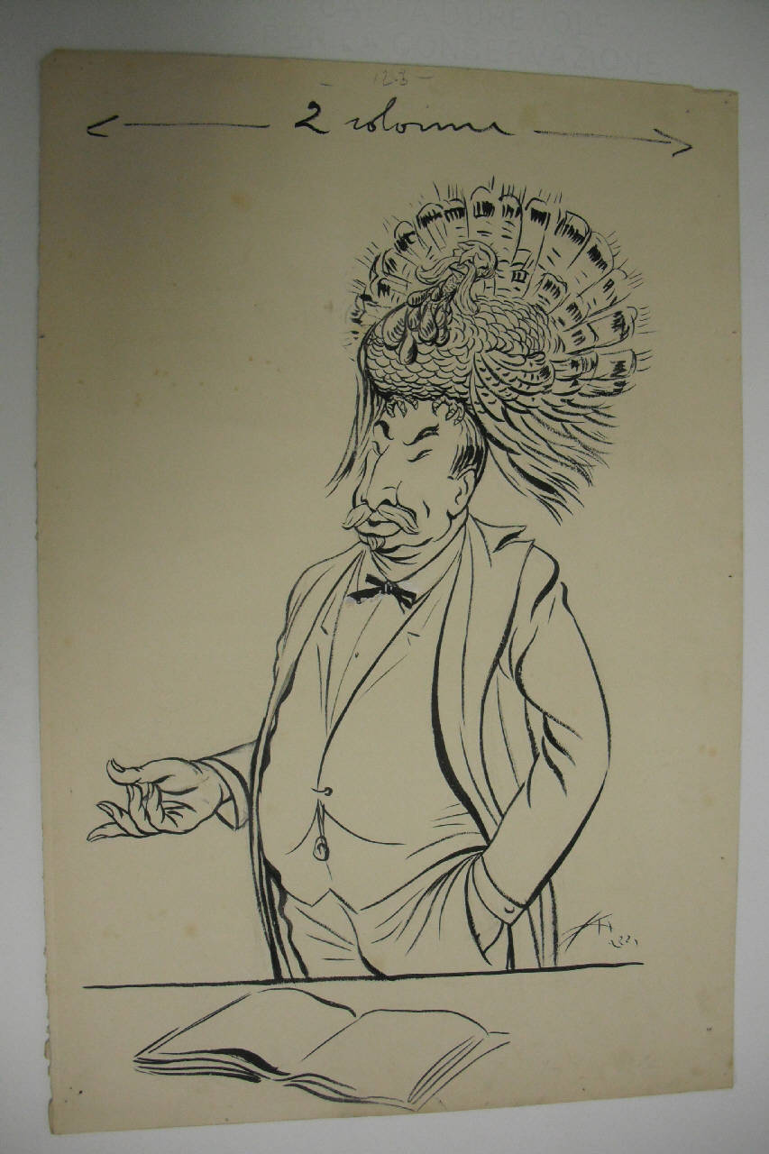 LA RIAPERTURA DEL PARLAMENTO. (disegno) di Mazza, Aldo (1912/12/01 - )