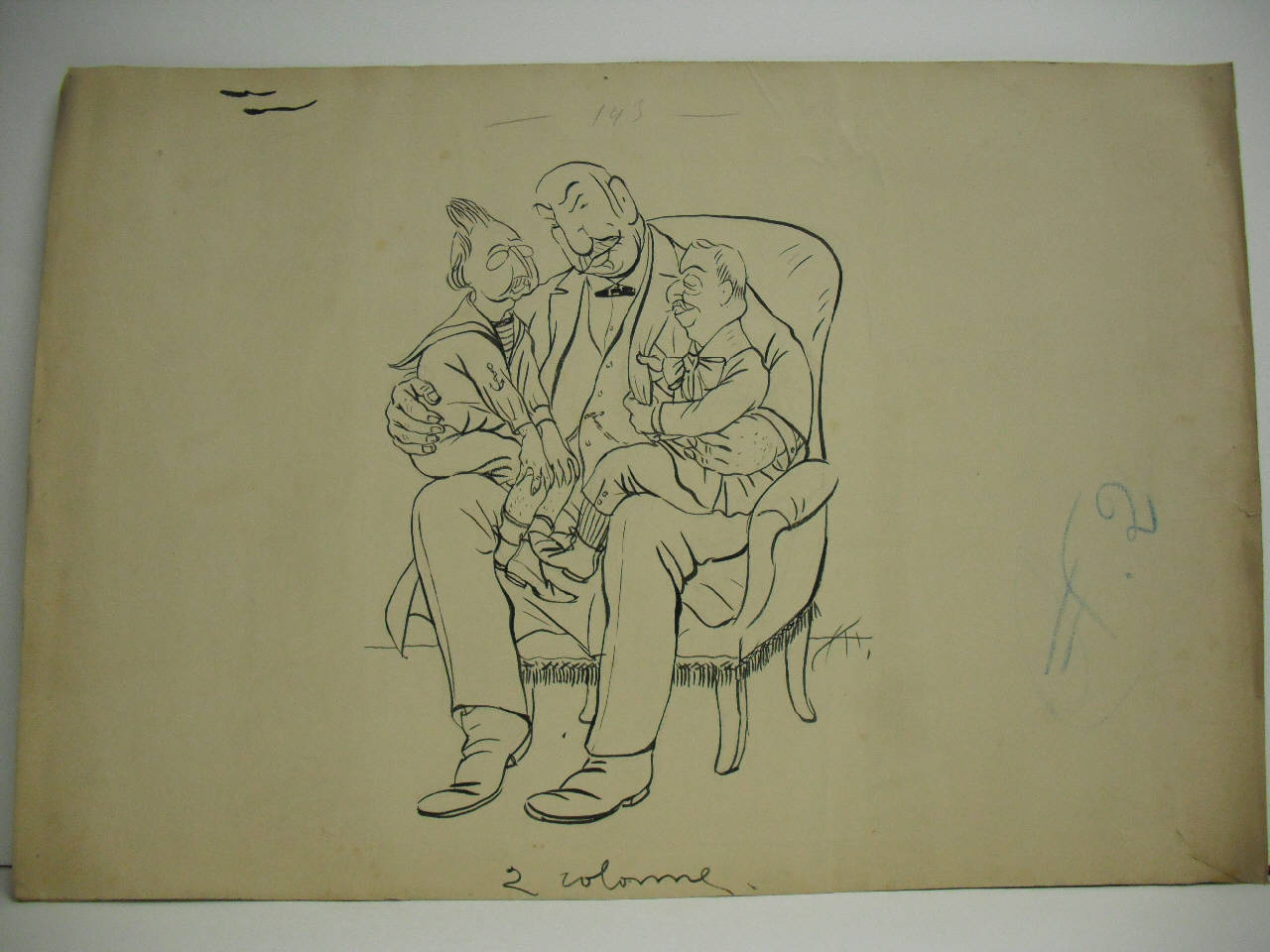 DOPO LA COMMEMORAZIONE PATRIOTTICA DI MILANO. (disegno) di Mazza, Aldo (1909/06/20 - )