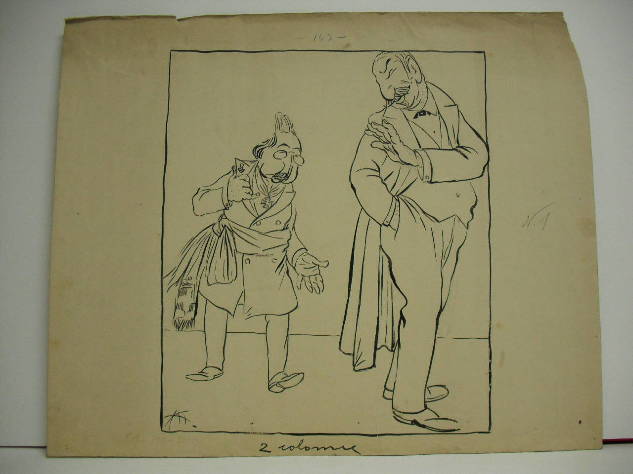 LE ASPIRAZIONI DEL PR-SINDACO. (disegno) di Mazza, Aldo (1909/08/29 - )