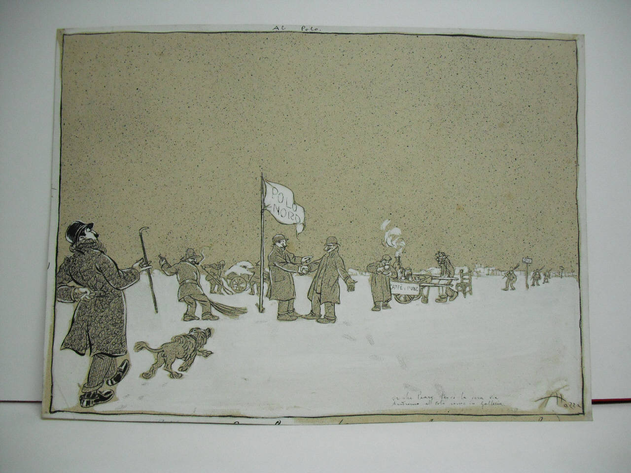 AL POLO. (disegno) di Mazza, Aldo (1909/09/12 - )