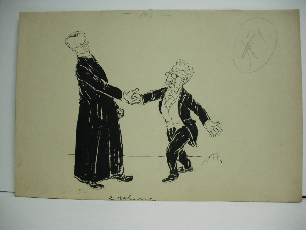 ROMUSSI E DON ROMOLO. (disegno) di Mazza, Aldo (1909/09/26 - )