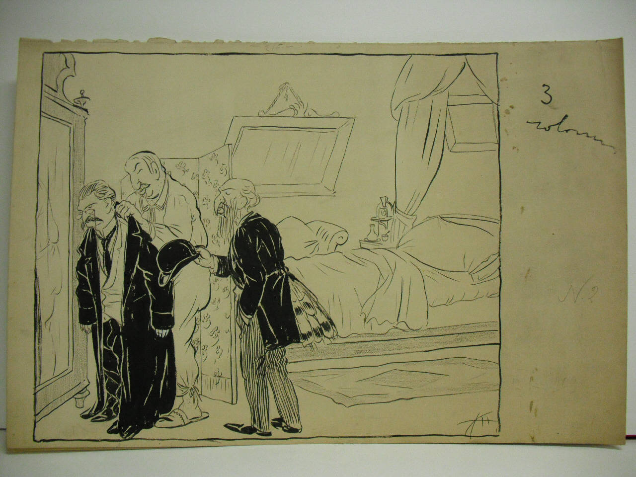 L'ORIENTAMENTO DEL MINISTRO SONNINO. (disegno) di Mazza, Aldo (1909/12/12 - )