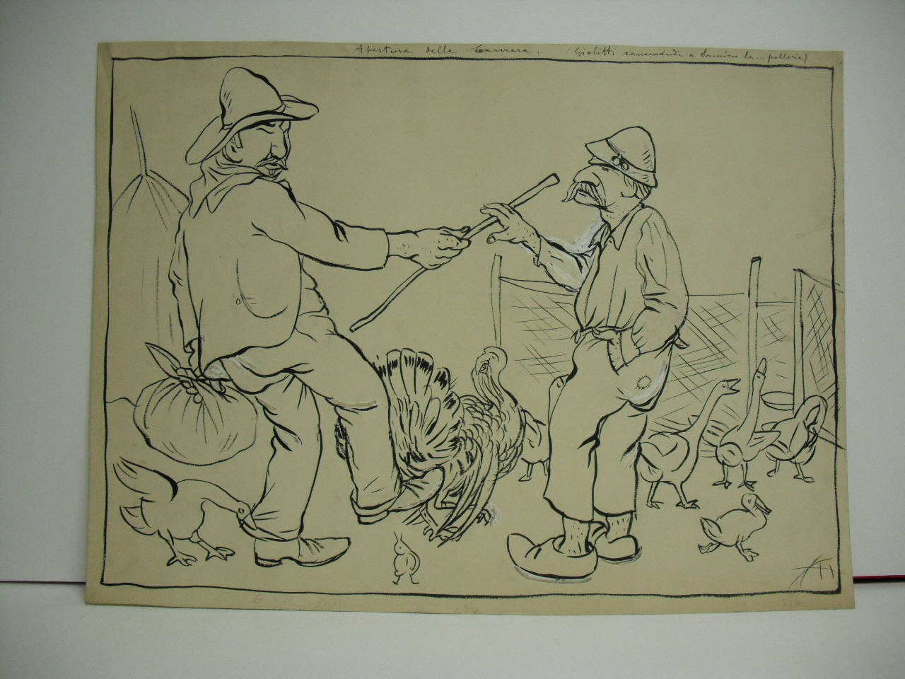 APERTURA DELLA CAMERA. (disegno) di Mazza, Aldo (1910/02/06 - )