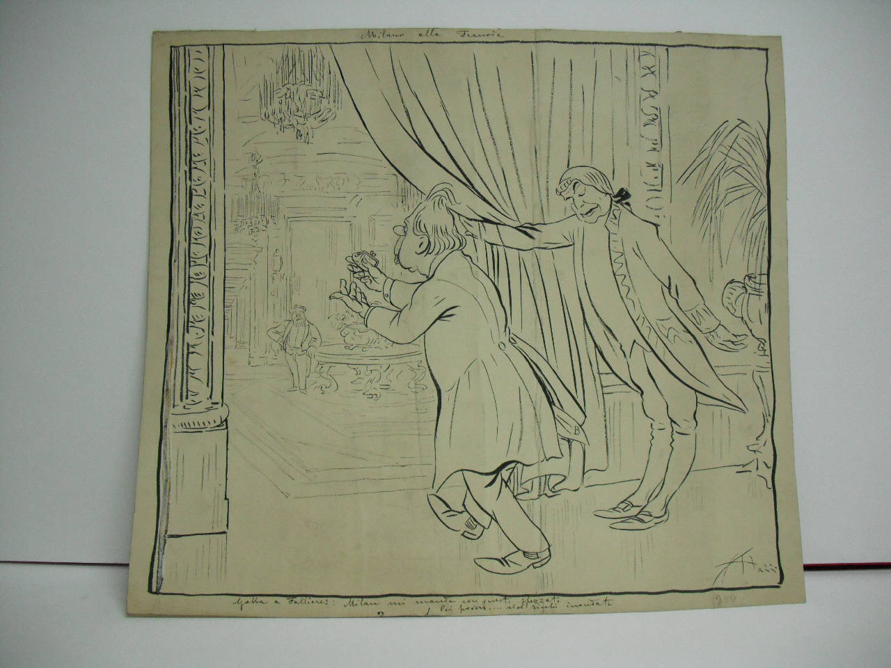 MILANO ALLA FRANCIA. (disegno) di Mazza, Aldo (1910/02/13 - )