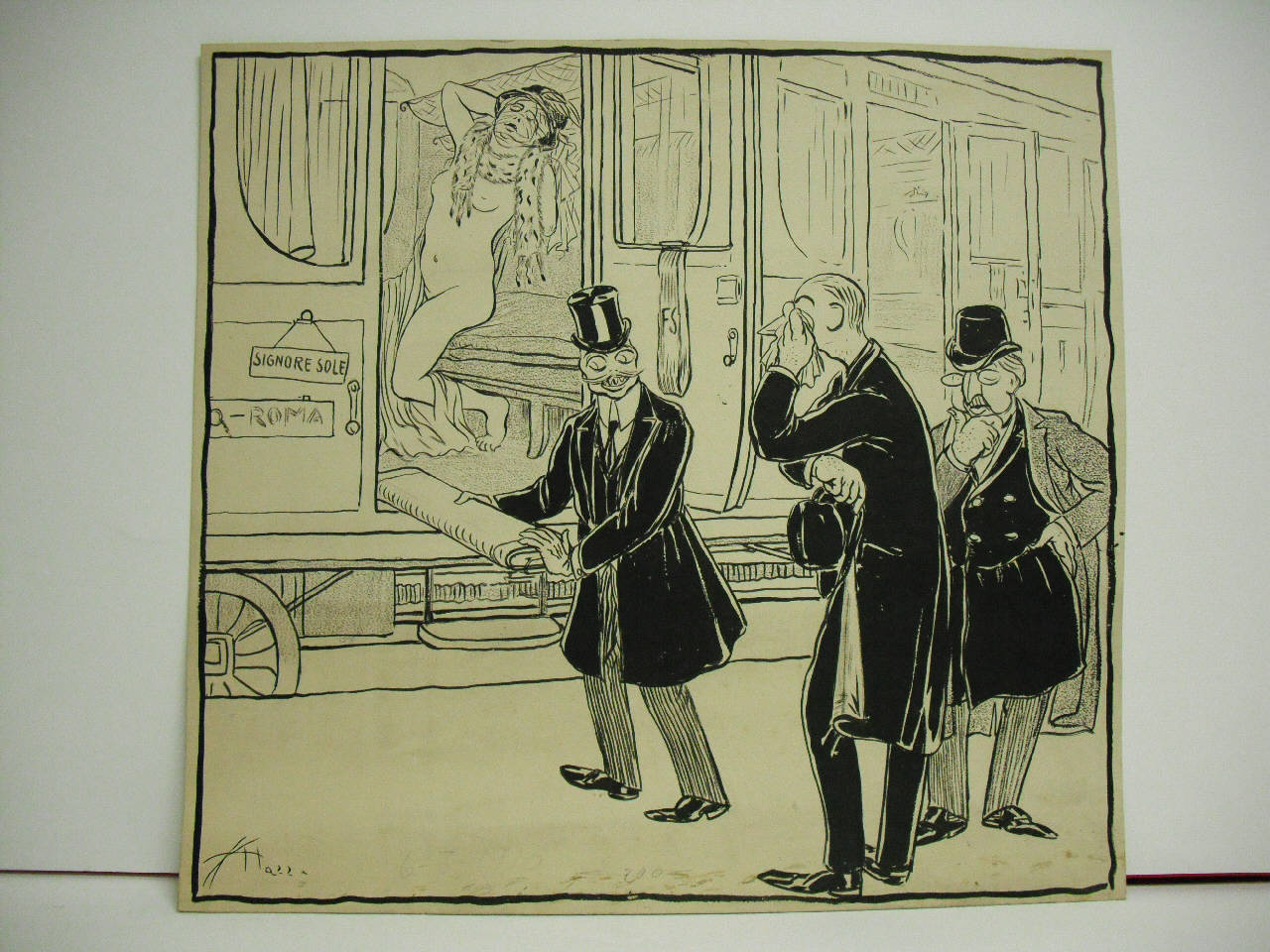 IL RIMPATRIO DELLA RAPITA NIOBIDE. (disegno) di Mazza, Aldo (1910/03/06 - )