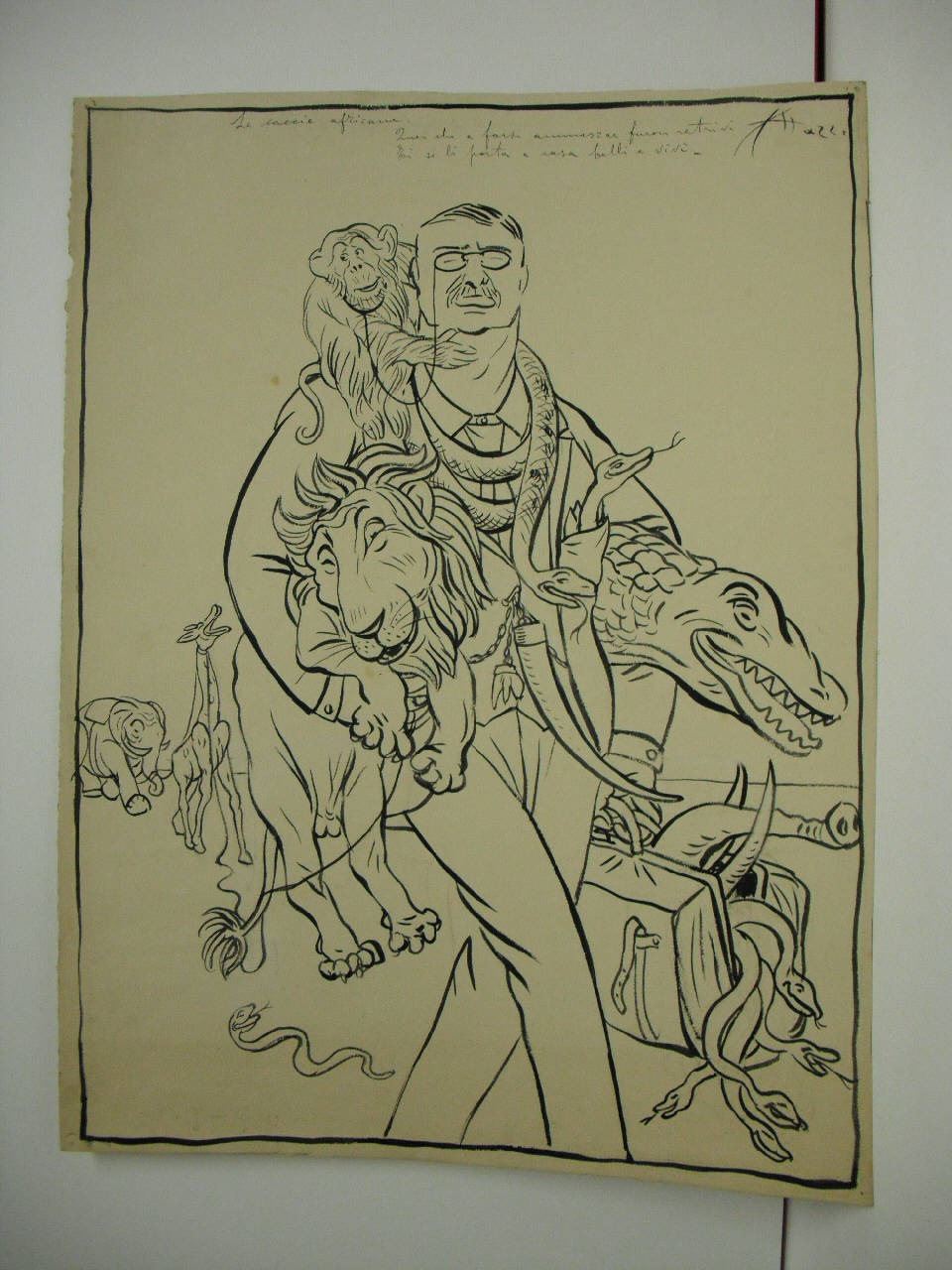 IL RITORNO DI ROOSVELT. (disegno) di Mazza, Aldo (1910/04/03 - )