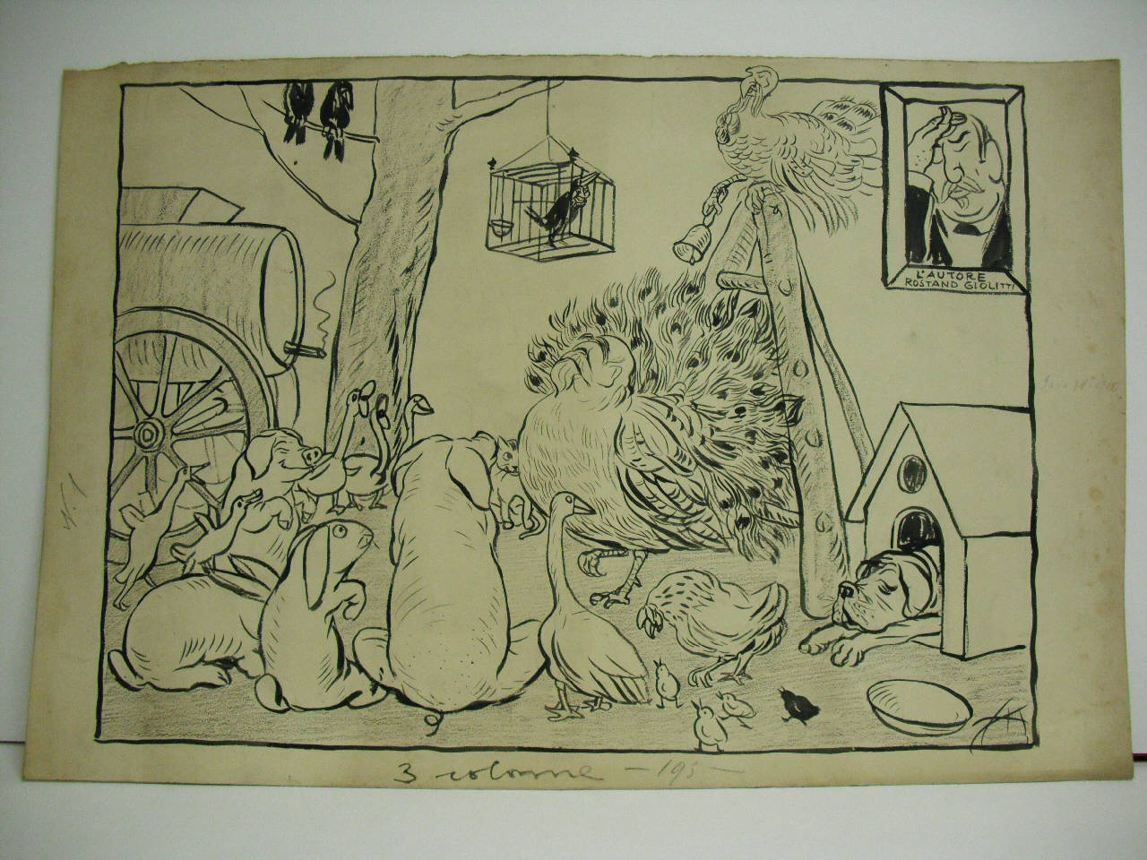 LA PROSSIMA APERTURA DELLA CAMERA "CHANTECLER". (disegno) di Mazza, Aldo (1910/04/24 - )