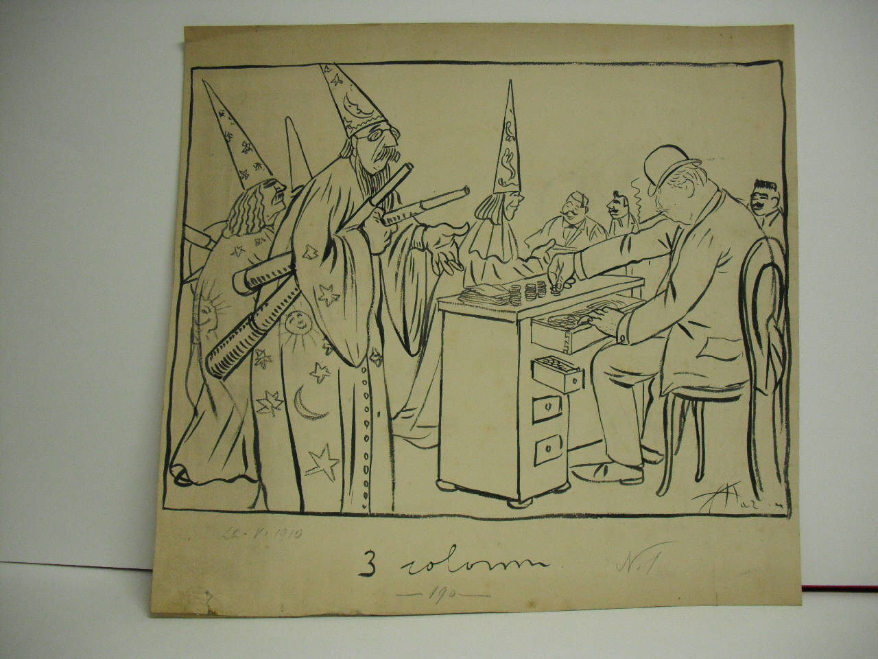 19 MAGGIO - ASTRONOMIA E GASTRONOMIA. (disegno) di Mazza, Aldo (1910/05/22 - )