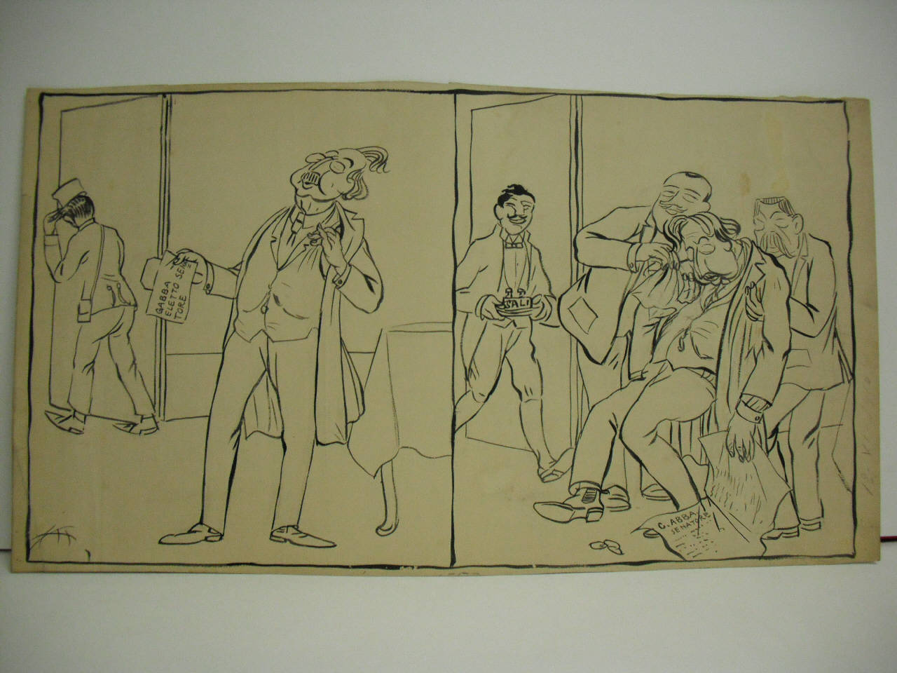 UN EQUIVOCO TELEGRAFICO. (disegno) di Mazza, Aldo (1910/06/12 - )
