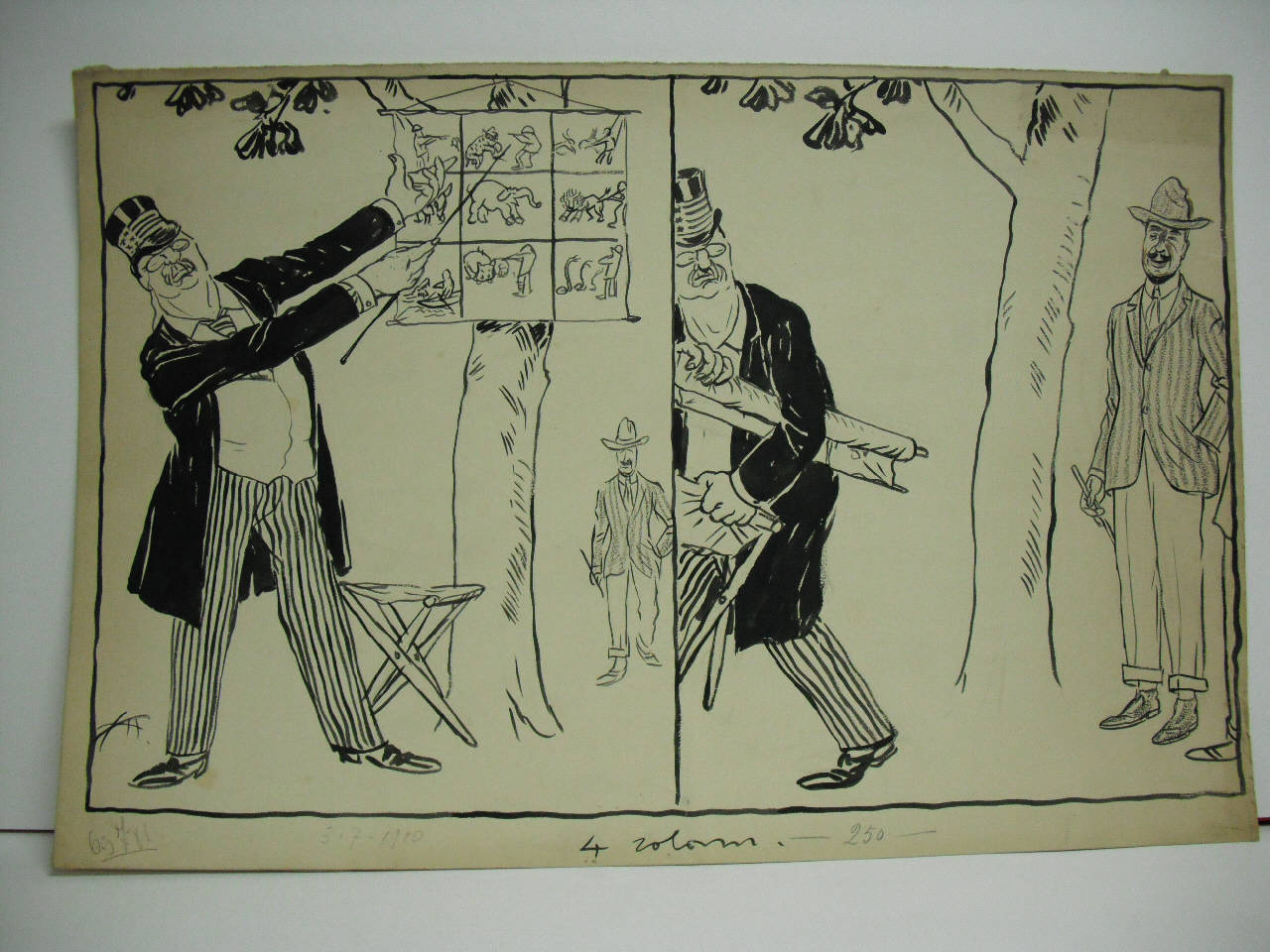 ROOSVELT E IL CONTE DI TORINO. (disegno) di Mazza, Aldo (1910/07/03 - )