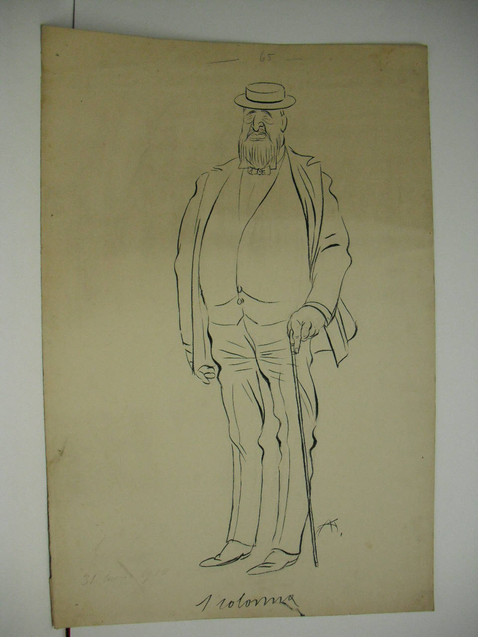 L'ON. ANGELO LUCCHINI. (disegno) di Mazza, Aldo (1910/07/31 - )
