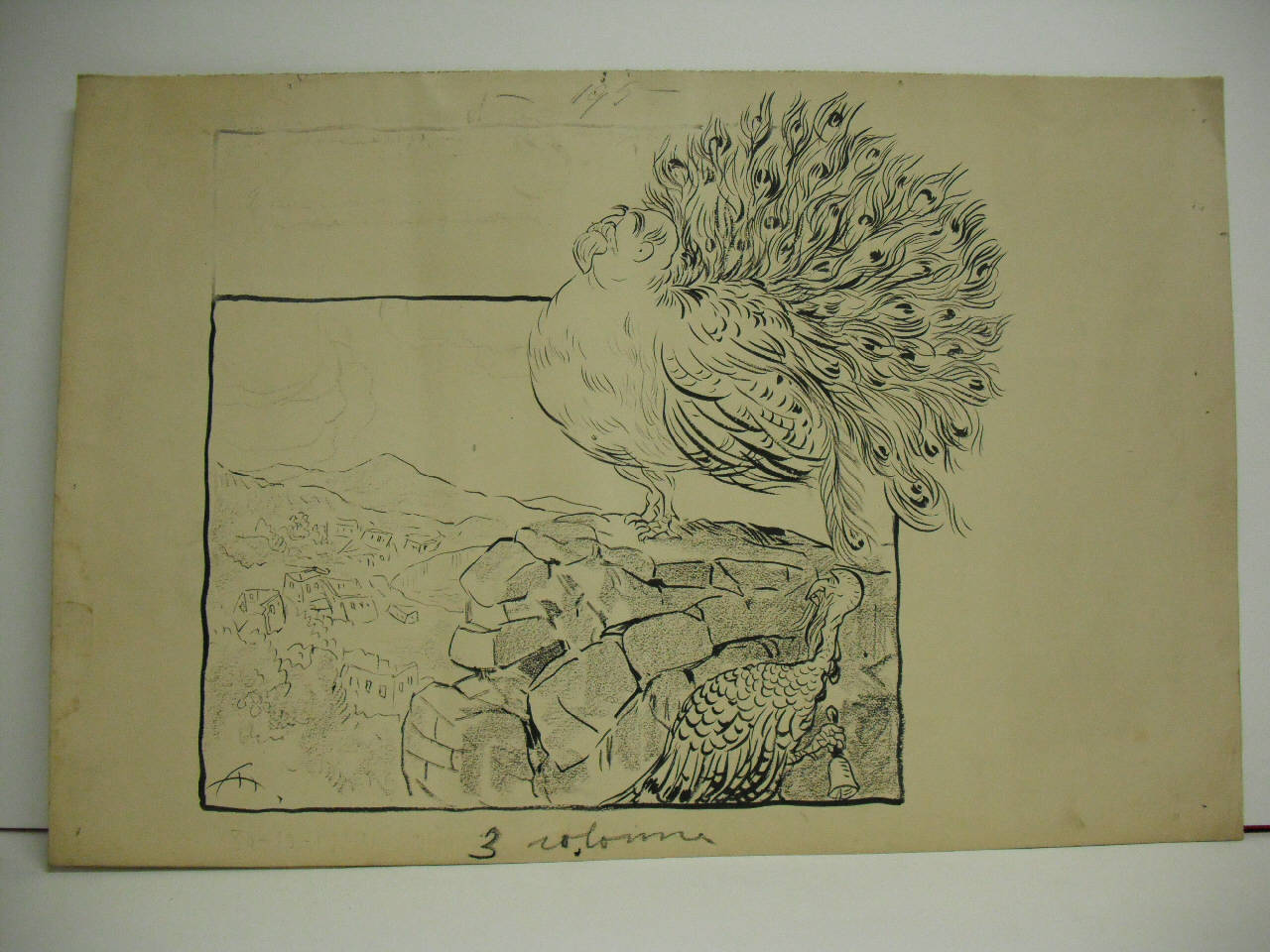 RITARDATA APERTURA DELLA CAMERA PER LA PREPARAZIONE DEI PROVVEDIMENTI PER I DANNEGGIATI DEL NUBIFRAGIO. (disegno) di Mazza, Aldo (1910/10/30 - )