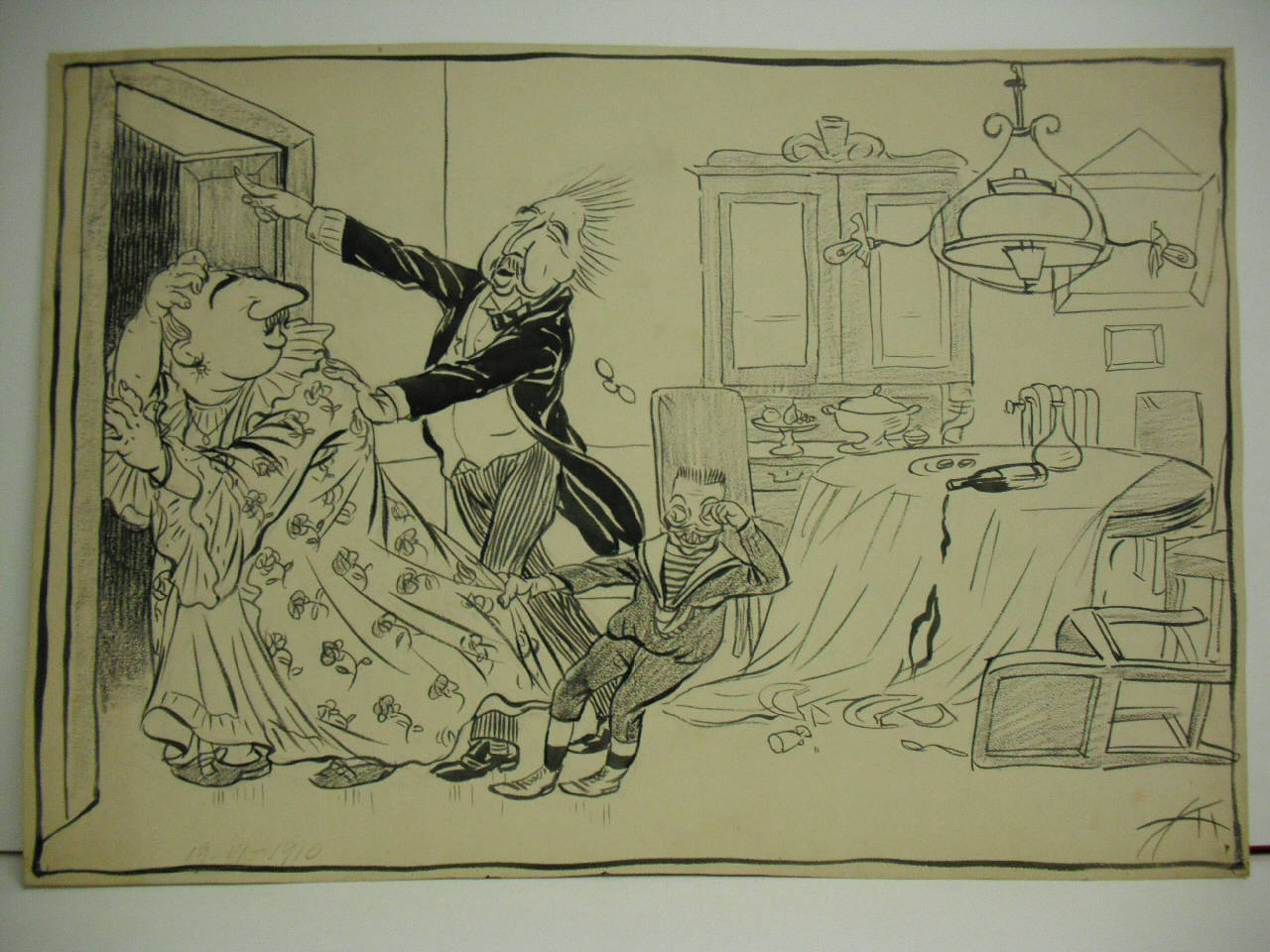 LA TRISTE SORTE DI UN MATRIMONIO DI CONVENIENZA II. (disegno) di Mazza, Aldo (1910/06/19 - )