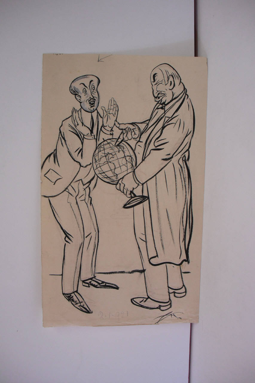 DOPO LA PACE. (disegno) di Mazza, Aldo (1921/01/02 - )